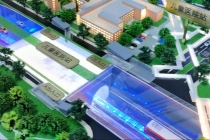 鄭州市軌道交通12號線一期6工區沙盤模型